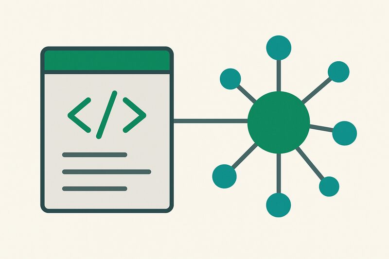 Balisage en données structurées : une page web décrite par du code schema.org relié à un graphe d'entités